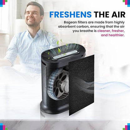 Cut to Fit Activated Carbon Filter Sheet 6” x 48” - Activated Carbon Air Filter for Air Purifiers Window AC Air Vent And More - Charcoal Filters Effectively Absorb Odors & Freshens the Air (1-Pack)