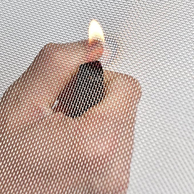 Stainless Steel Woven Wire Mesh 304 Stainless Steel Insect Screen Mesh, 20 Mesh 120 Mesh Air Vent Mesh Metal Woven Wire Mesh for Vent, Filter, Window & Garden