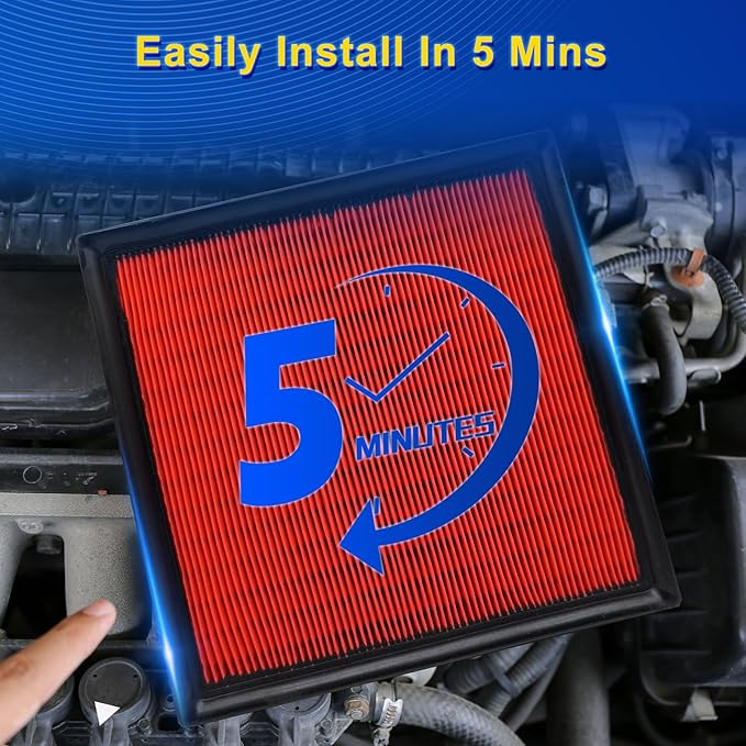 Cabin & Engine Air Filter Kit for 2019-2025 RAV4 2.5L (Naturally Aspirated, Not Fit Hybrid)