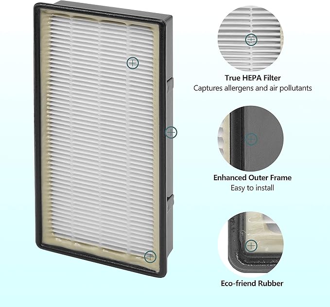 HAPF300 True HEPA Filter, Compatible with Holmes AER1 HAPF300, HAPF30 and Bionaire Units, Allergen Remover, Pack of 2