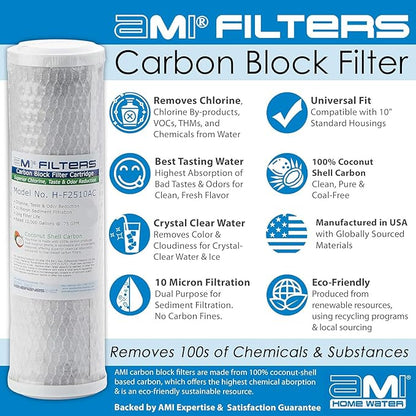 APPLIED MEMBRANES INC. AMI Reverse Osmosis Filter Replacement | Pre Filter Set | for 5 Stage Water Filtration Systems (Pre-Filters Only Set)…