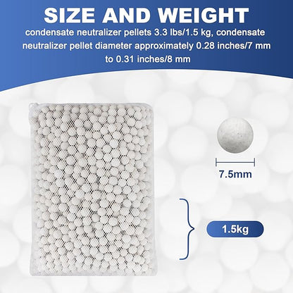 3.3 lbs 7-8mmPellets Condensate Neutralizer for Water Heater Media Filter (1) (1 Pack)