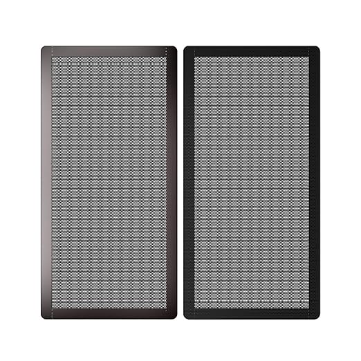 120mm Fan Filter,HFEIX Computer Case Dustproof Magnetic Frame Mesh Black 2Pack(120x240mm)