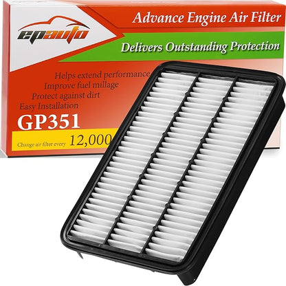 EPAuto GP351 (CA7351) Engine Air Filter, Replacement for Toyota Avalon, Camry, Celica, Sienna, Solara, Lexus ES300, RX300 - Fits select Models 1992-2004