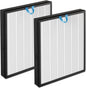 Vital 100S Replacement Filter Compatible for Levoit Vital 100S&Vital 100S-P, Particle Filter&Smoke Odor Activated Carbon Filter for Home Living Room Bedroom, Vital 100S-RF(LRF-V102-WUS), White, 2Pack