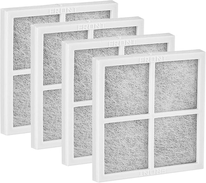 4 Pack Refrigerator Air Filter Replacement, Compatible with LG LT120F and Kenmore Elite 469918, 9918, ADQ73214402, ADQ73214403, ADQ73214404, LMXS30776S