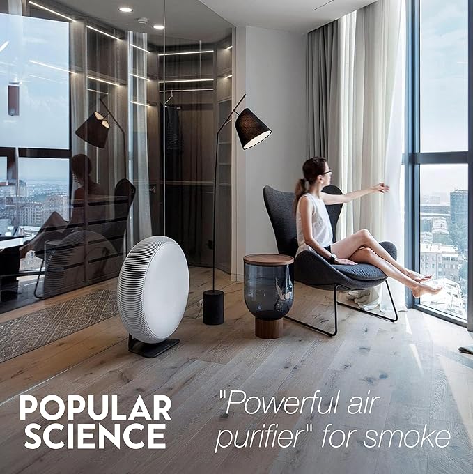 IQAir Atem X Smart Air Purifier for Large Rooms up to 1650 sq. ft., WiFi App Control, HyperHEPA Filters Wildfire Smoke, Viruses, Bacteria, Allergies, Asthma Triggers, Mold, Made in Germany