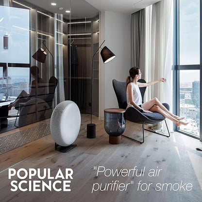 IQAir Atem X Smart Air Purifier for Large Rooms up to 1650 sq. ft., WiFi App Control, HyperHEPA Filters Wildfire Smoke, Viruses, Bacteria, Allergies, Asthma Triggers, Mold, Made in Germany