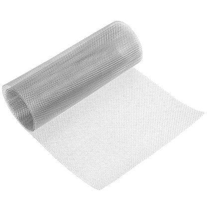 uxcell 10 Mesh 118" x 12" Woven Wire Mesh, 304 Stainless Steel Air Vent Filter Screen, Window Screen Mesh for DIY Projects Vents Cover Filtration Animals Fence