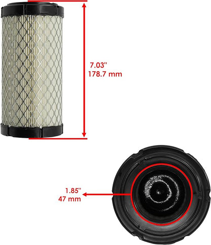 Caltric Air Filter Compatible with CaseIH Compatible with Jacobsen Compatible with JCB Compatible with Woods 32919902 32/919902 5000913 6191362M1 Qty 2