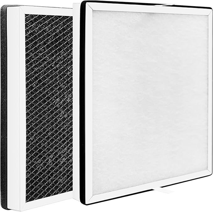 Europa Air Purifier Filter Replacement HEPA Filter Compatible For Afloia Europa Air Purifiers, H13 3-Stage Filtration Activated Carbon Air Clean VOCs Odor, 2-Pack
