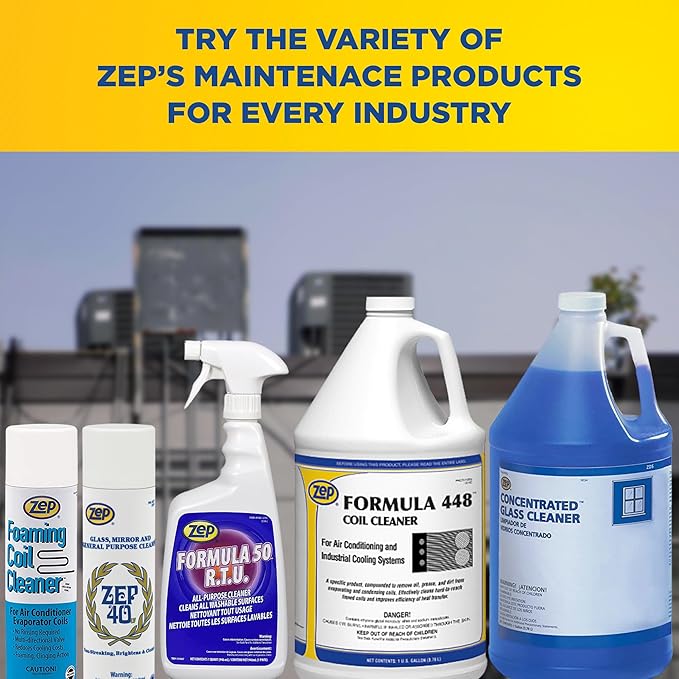 Zep Foaming Coil Cleaner - 20 oz (Case of 12) - 20201 - Professional Strength Quickly Cleans HVAC and AC Units