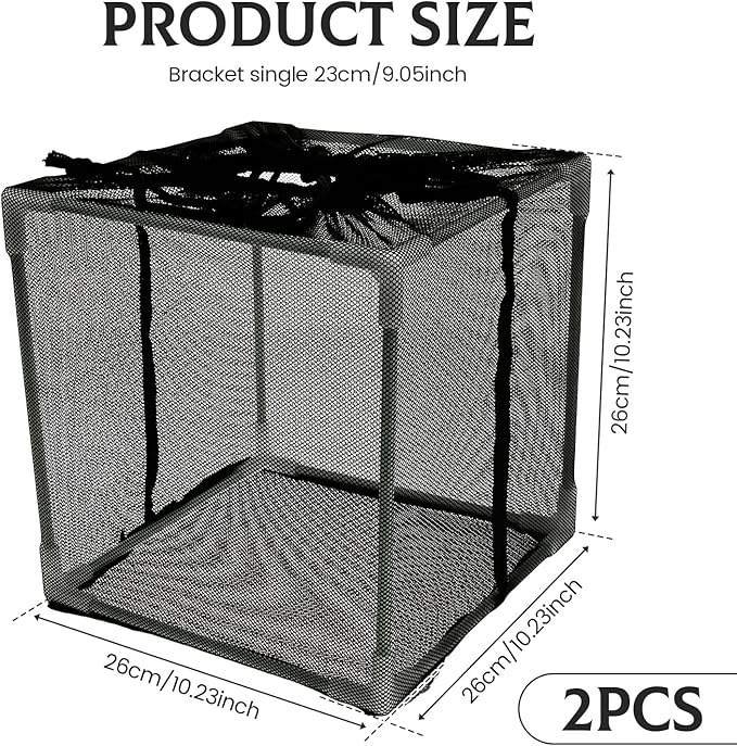 Pond Pump Filter Bag Solid Pump Mesh Box Adjustable Pond Filter Box Protective Pump Barrier Bag Thickened Pump Mesh Bag Anti Clogging Filter Bag with Drawstring for Outdoor