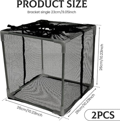 Pond Pump Filter Bag Solid Pump Mesh Box Adjustable Pond Filter Box Protective Pump Barrier Bag Thickened Pump Mesh Bag Anti Clogging Filter Bag with Drawstring for Outdoor