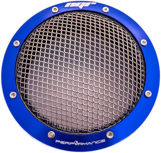 NGR Turbo Filter (Drag Edition) | Universal 4 inch & 3.5 inch Turbo Screen Protector | Cold Air Intake Turbo Screen for Engine Performance & Protection | Blue