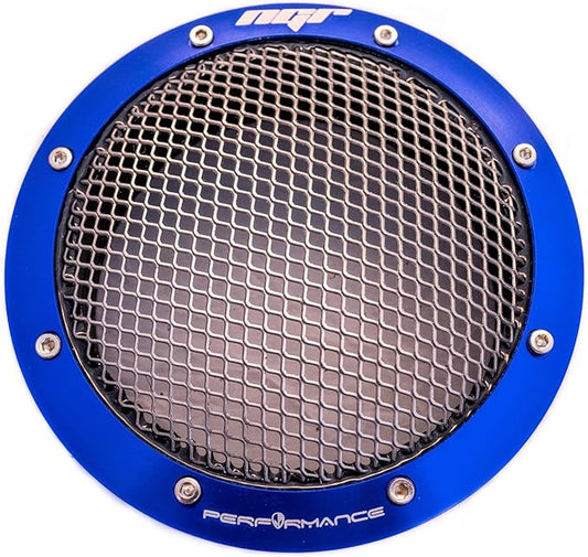 NGR Turbo Filter (Drag Edition) | Universal 4 inch & 3.5 inch Turbo Screen Protector | Cold Air Intake Turbo Screen for Engine Performance & Protection | Blue