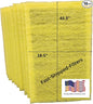 Fast-Shipped-Filters 10 Pack Replacement Filter Pads Compatible with MicroPower Guard One Hour Air Cleaner Refill Yellow (10, Yellow, 20x48)