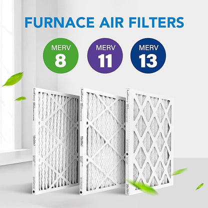 LotFancy 10x20x1 Air Filter MERV 8 6-Pack, Electrostatic Pleated Furnace & AC Filter, Captures Dust, Pet Hair, Pollen, Actual Size: 9.75"x19.75"x0.75"