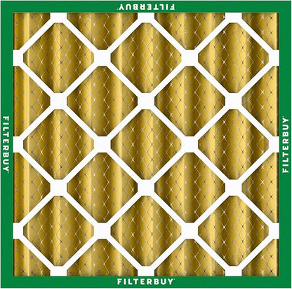 Filterbuy 20x20x4 Air Filter MERV 11 Superior Pet & Allergy Defense (6-Pack), Electrostatic Pleated HVAC AC Furnace Filters Replacement, Made in USA (Actual Size: 19.50 x 19.50 x 3.63)