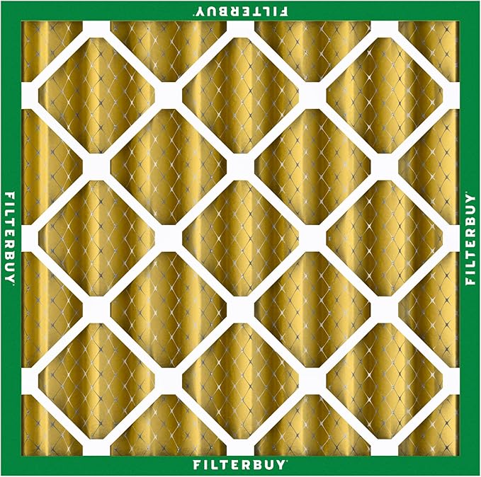 Filterbuy 20x20x4 Air Filter MERV 11 Superior Pet & Allergy Defense (12-Pack), Electrostatic Pleated HVAC AC Furnace Filters Replacement, Made in USA (Actual Size: 19.50 x 19.50 x 3.63)