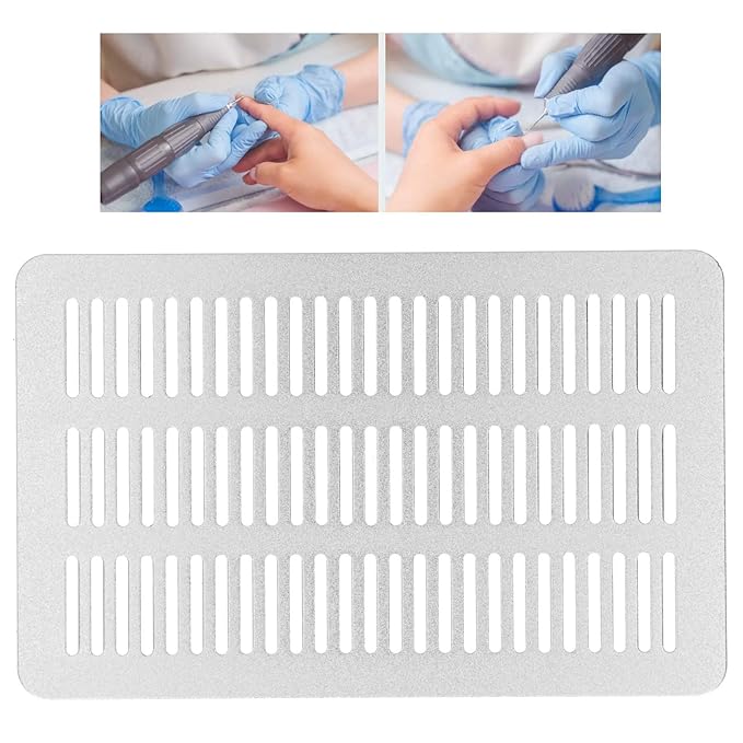 Filter Replacement for YM8A Nail Dust Collector, Stainless Steel Accessory Effectively Captures Dust During Filing and Polishing, Rust Free and Durable Design, 19.8 x 12.4cm