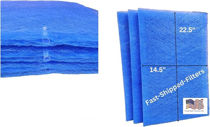 Fast-Shipped-Filters 3 Replacement Filters Designed to Fit with with 16x25 Captura PureFlo P6100 Filters Blue