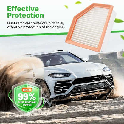 Engine+Cabin Air Filters Set Fit for 2021 2022 2023 2024 2025 2026 Nissan Rogue AC Filter with Activated Carbon Combo Set Replacement Automotive Accessories# 16546-6RA0A 272775NA1A