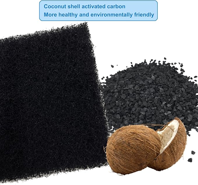 Universal Compost bin Carbon Odor Filter, Activated Odor Control Charcoal Filter for Trash Cans, Compost Buckets, Countertops, and Recycle Bins(12)