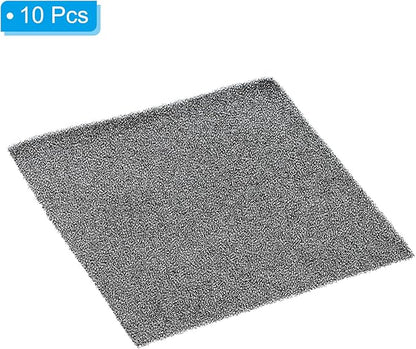 PATIKIL 120mm Filter Foam Sponges, 10 Pack Sponge Sheet Replacement Media Pad for Computer, Ventilator, Fan, Black