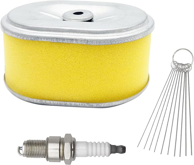 AFZE08 Air Filter 17210-ZE0-505 Fits for Honda GX120 GX110 3.5 4.0 HP AM123909 MIU11464 180 220 260 Green Lawn Mowers with Spark Plug