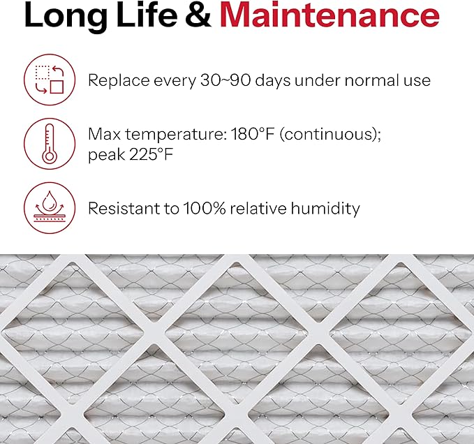 20x25x1 Air Filter by AIRx Filters MERV 11 Pleated Furnace Filter HVAC AC Filters - Made in the USA - 6 Pack