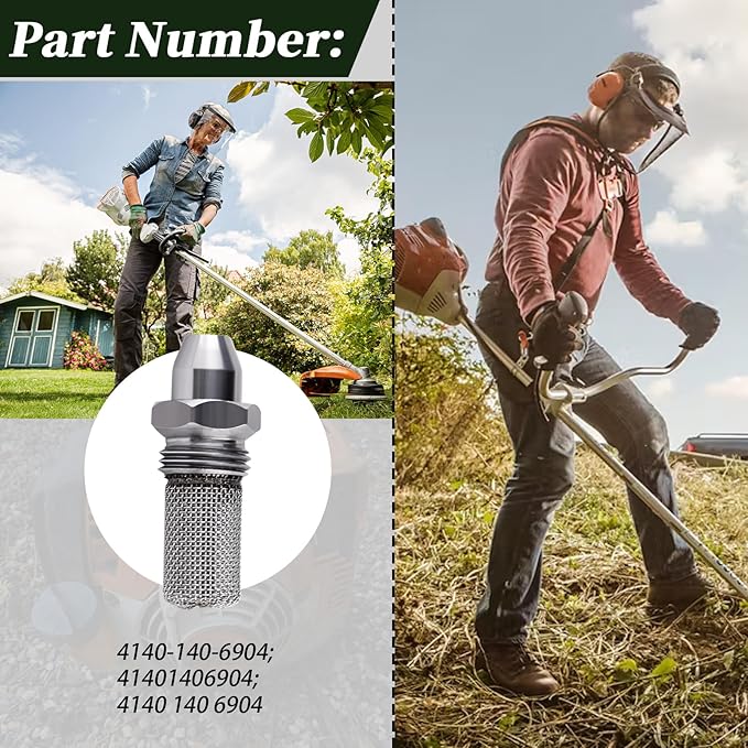 4140-140-6904 Spark Arrestor(1PCS) Compatible with Stihl Trimmer Models(FC 55, FS 38, 45, 46, 55, HL 45, KM 55)
