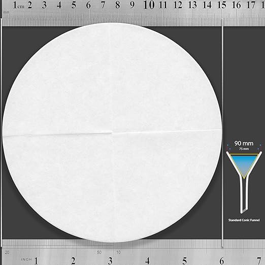 Qualitative Filter Paper 15 cm Quadrant Folded Filter Paper, Qualitative Grade 1 - ZENPORE Medium Flow 150 mm (50 Discs)