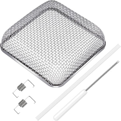 TONDA RV Furnace Vent Screen, Bug Screens Heater Vent Cover for Camper with Installation Tool and Silicone Rubber, Square