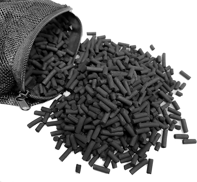Wave Point 10 lbs (5 lbs x 2) Premium Virgin Activated Carbon Charcoal Pellets in Media Bags for Aquarium Fish Tank Koi Pond Reef Filter Media, Air Filter & AC, Total 10 lbs (2 Bags), 1.9 Gallon