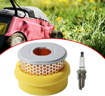 GX270 Air Filter w/Spark Plug for Honda GX240 8HP 9HP Engine, Replace 17210-ZE2-505 17210-ZE2-515 17210-ZE2-821 17210-ZE2-822 Lawn Mower Parts