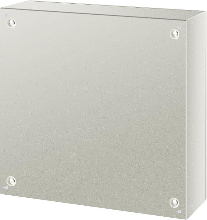 VEVOR NEMA Steel Enclosure, 24 x 24 x 8'' NEMA 4X Steel Electrical Box, IP66 Waterproof & Dustproof, Outdoor/Indoor Electrical Junction Box, with Mounting Plate