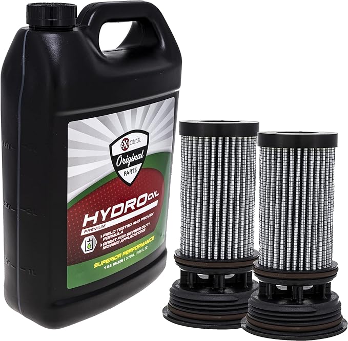 Exmark Hydraulic Oil 1 Gallon and Filter Kit Lazer Z AS E S X Z Series Next Lazer Z ASX 116-1218 116-0164