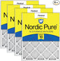 Nordic Pure 18x24x1 (Actual Size: 17 1/2 x 23 1/2 x 3/4) Pleated MERV 10 Air Filters 4 Pack