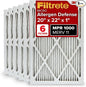 Filtrete 20x22x1 AC Furnace Air Filter, MERV 11, MPR 1000, Micro Allergen Defense, 3-Month Pleated 1-Inch Electrostatic Air Cleaning Filter, 6 Pack (Actual Size 19.81 x 21.81 x 0.81 in)
