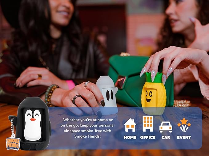 Portable & Eco-Friendly Personal Air Filter | Discreet HEPA & Carbon Filtration | Biodegradable & Up to 300+ Uses | Keychain Design for On-the-Go Freshness (Chilly)