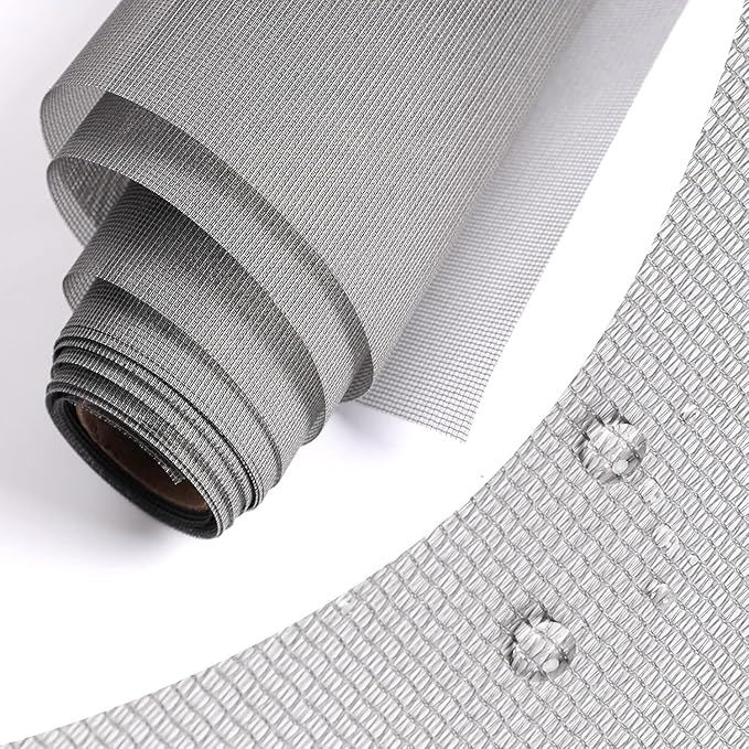 High Density Screen Pollen Proof Net Dust and Pollen Proof Screen Mesh Replacement Door and Window Mesh(61"x99")