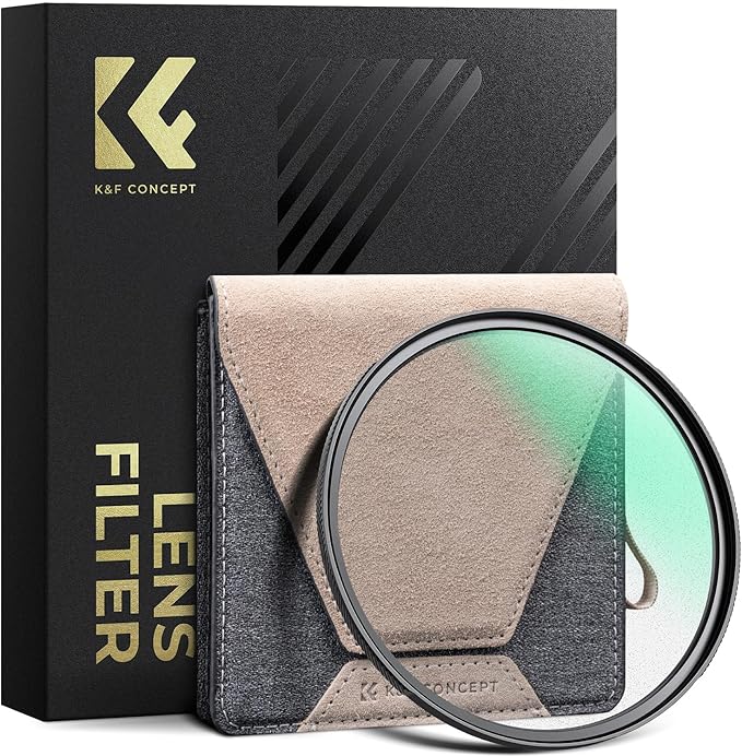 K&F CONCEPT 72mm Black Diffusion 1/8 Filter Mist Cinematic Effect Black Diffusion Filter with 36 Multi-Layer Coatings for Video/Vlog/Portrait Photography (XPRO Series)