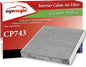 EPAuto CP743 (CF10743) Cabin Air Filter, Replacement for Infiniti Q50, Q45, Q60, QX80, EX35, FX35, G37, Nissan GT-R, Armada, Titan, Chrysler Town Country, Dodge Grand Caravan, VW Routan Fits 2002-2025