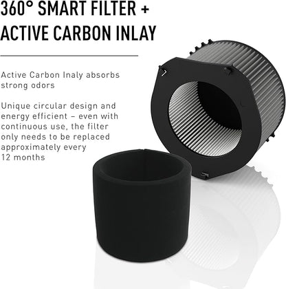 IDEAL AP140 PRO Air Purifier, 5-speeds, Covers up to 1,400 sq.ft., Made in Germany