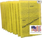 Fast-Shipped-Filters 10 Pack 14x30 Replacement Filter Pads Compatible with MicroPower Guard One Hour Air Cleaner Refill Yellow (10, Yellow, 14x30)