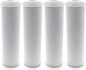 Tier1 10 Micron 10 Inch x 2.5 Inch | 4-Pack Whole House Carbon Block Water Filter Replacement Cartridge | Compatible with Pentek EPM-10, 155634-43, EP-10, CB-25-1010, Home Water Filter