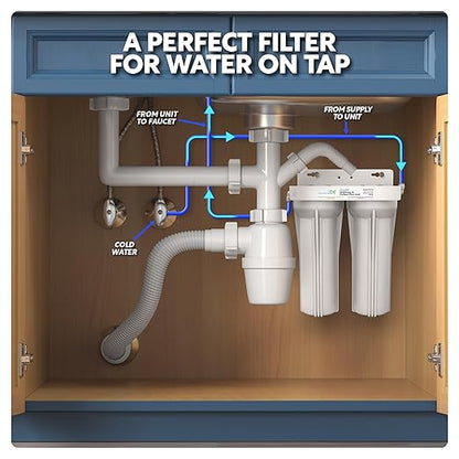Aquatic Life Sediment Carbon Plus Water Filtration System, Particulate Chloramine Chlorine Reduction System