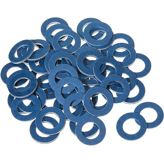 Mudder 200 Pieces Aluminum Engine Transmission Fluid Oil Crush Washers Drain Plug Gaskets, Compatible with Toyota, Scion Part 90430-12031