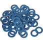 Mudder 200 Pieces Aluminum Engine Transmission Fluid Oil Crush Washers Drain Plug Gaskets, Compatible with Toyota, Scion Part 90430-12031